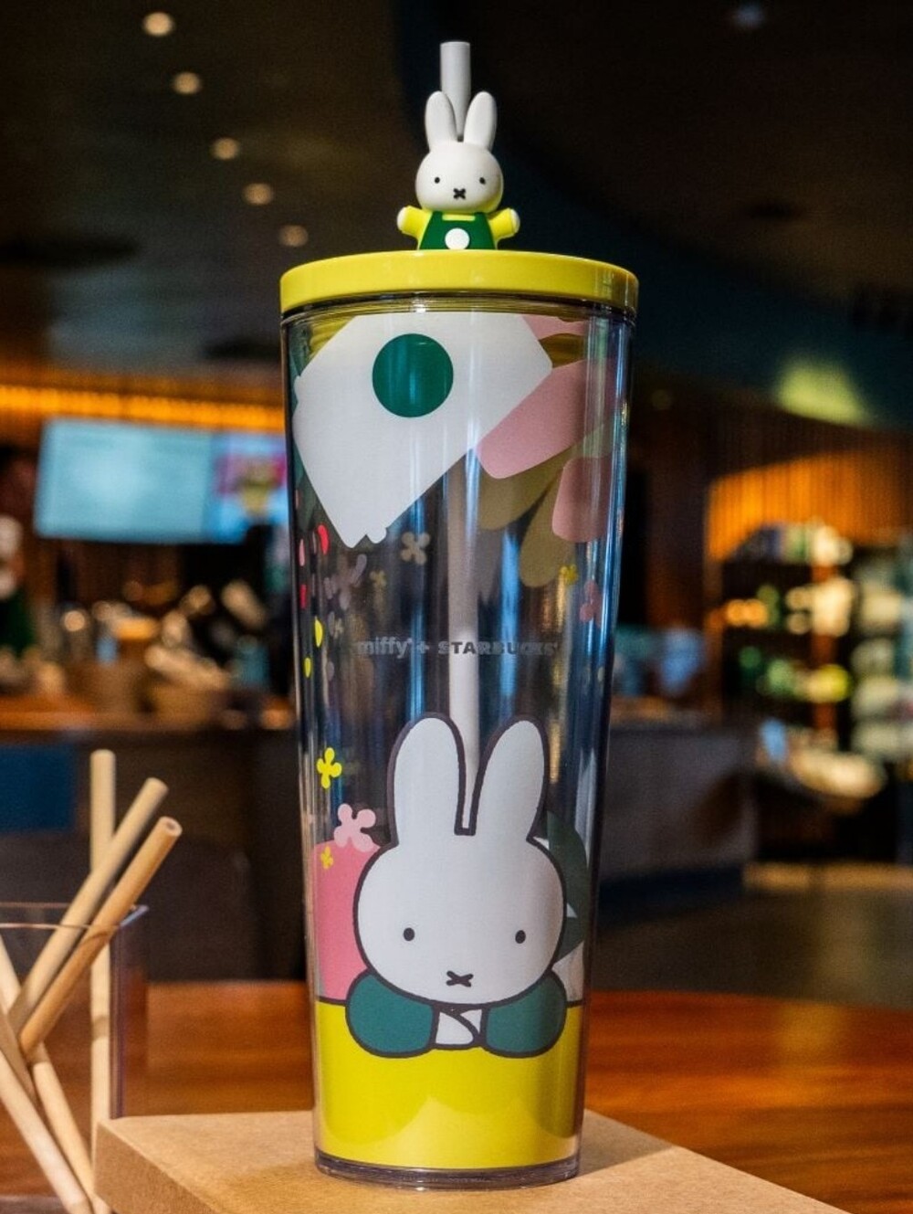 NWT, Starbucks x Miffy Cold Cup Tumbler Multicolor, One Size 24 oz.